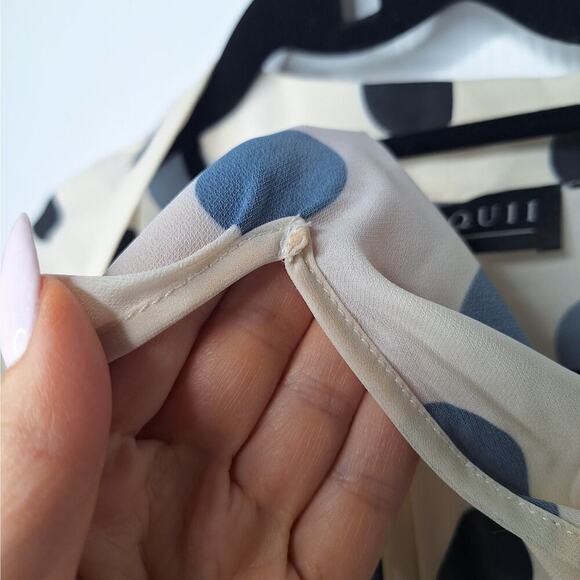 Eloquii Bow Front Polka Dot Blouse 24 Secretary Retro Pinup Career Feminine - Picture 6 of 12